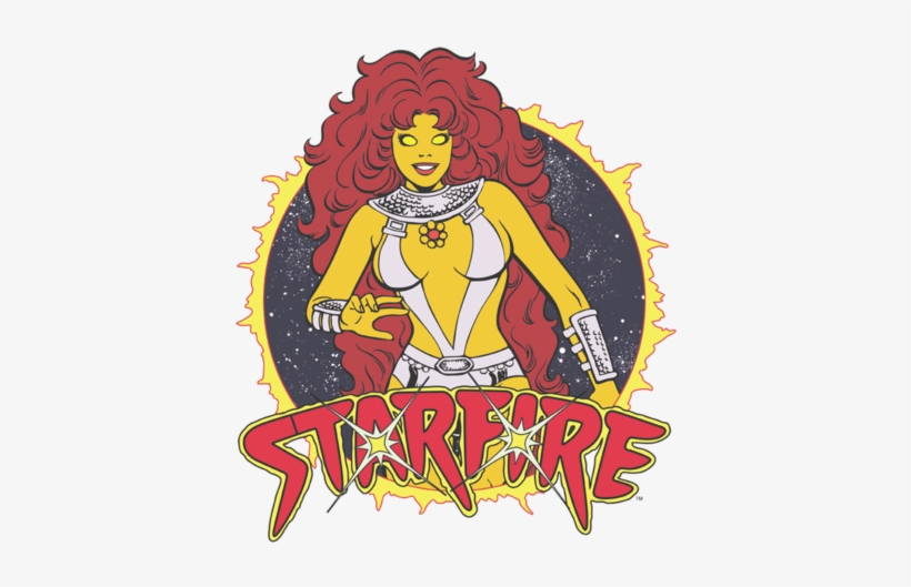 Dc Comics Starfire Women's T-shirt - Starfire T Shirt, transparent png download
