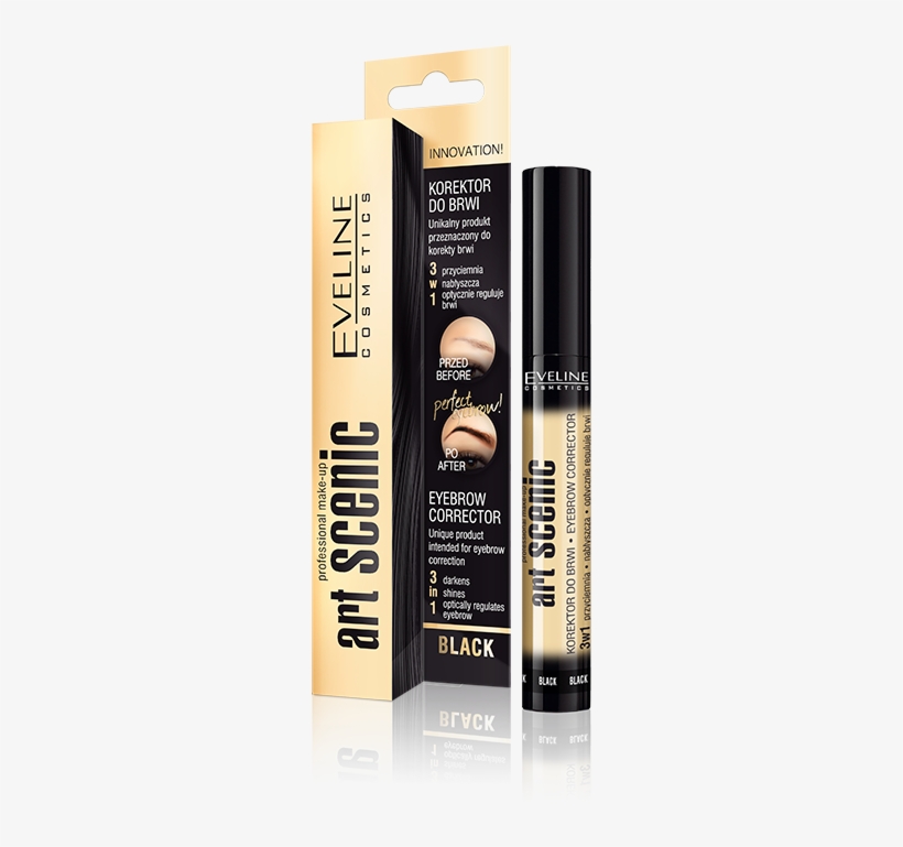 Unique Product For Eyebrow Shaping, The Only One That - Eveline Cosmetics Art Scenic Eyebrow Corrector (black), transparent png download