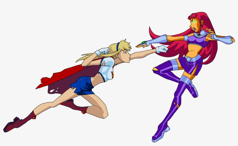Png - Starfire Vs Blackfire, transparent png download