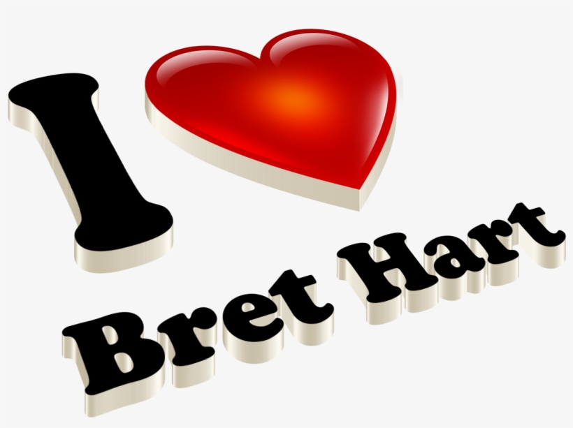 Bret Hart Heart Name Transparent Png - Ramzan Name, transparent png download