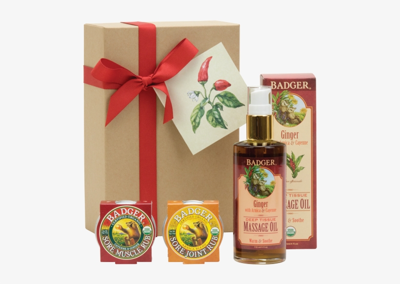 Sore Muscle Soothing Holiday Gift Set - Badger Balm Muscle Rub 21g, transparent png download