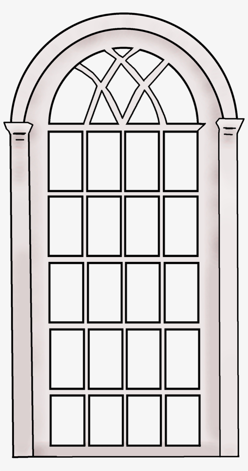 Vintage Style Window Frameenjoy - Arch, transparent png download