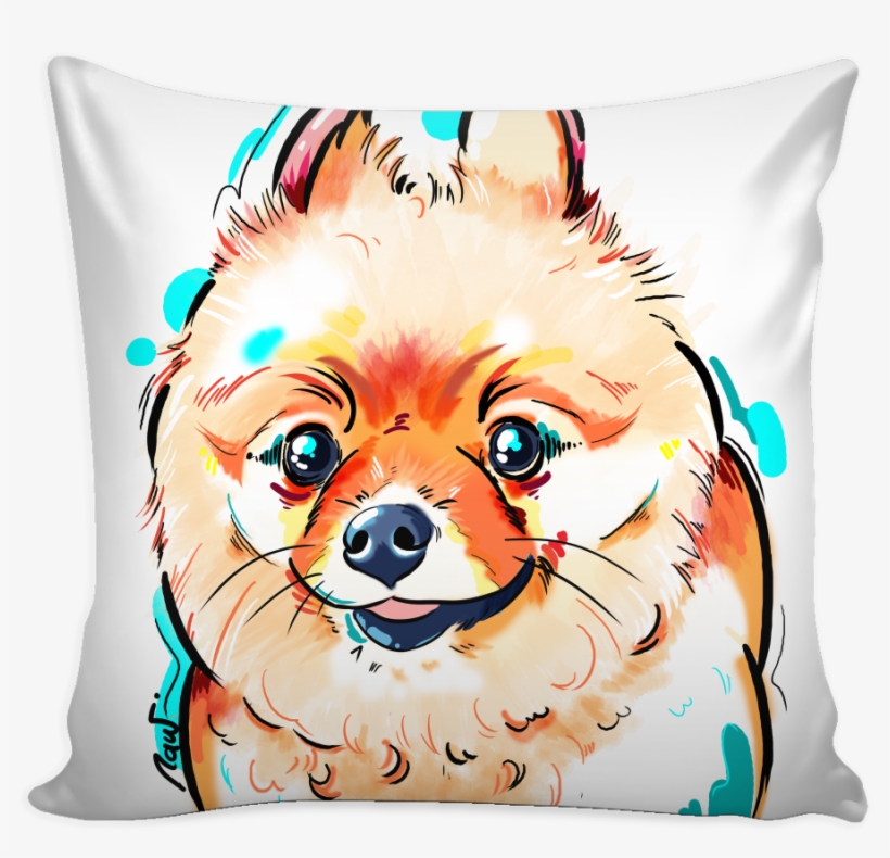 Pomeranian Pillow Cover - Pure Country Weavers Indoor Outdoor Pomeranian Pillow, transparent png download