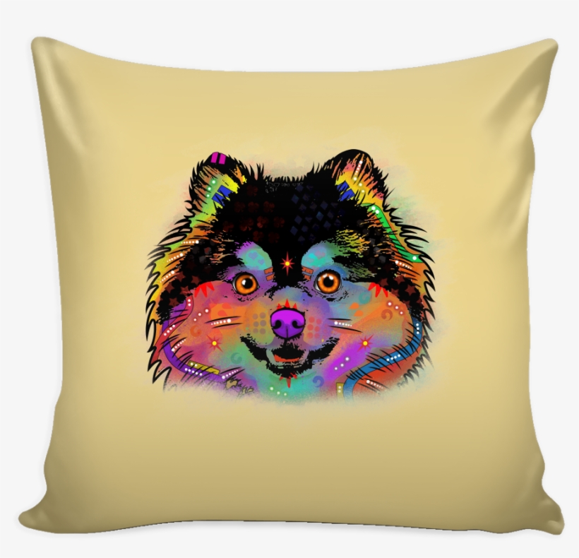 Pomeranian Pillow Cover, Multi-colors - Pillow, transparent png download