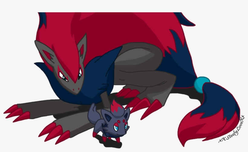 Zorua And Zoroark Dream World By Xxsteefylovexx-d4m8sqj - Zorua Und Zoroark, transparent png download