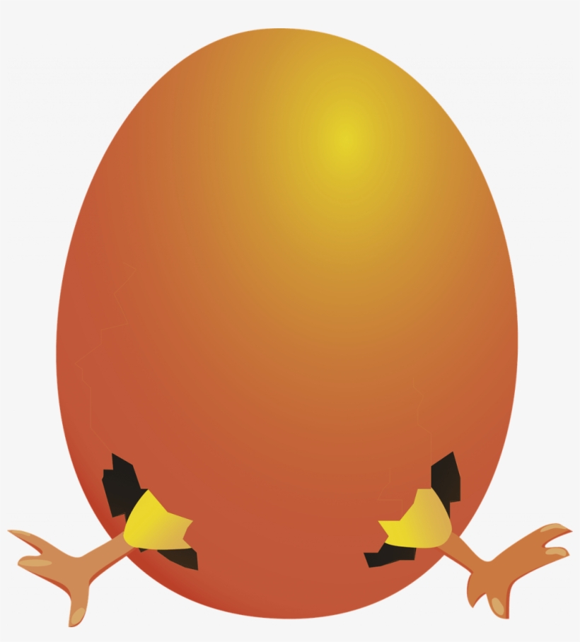Easter Egg Chicks Red Picpng Outstanding Png Clipart - ไข่ การ์ตูน Png, transparent png download