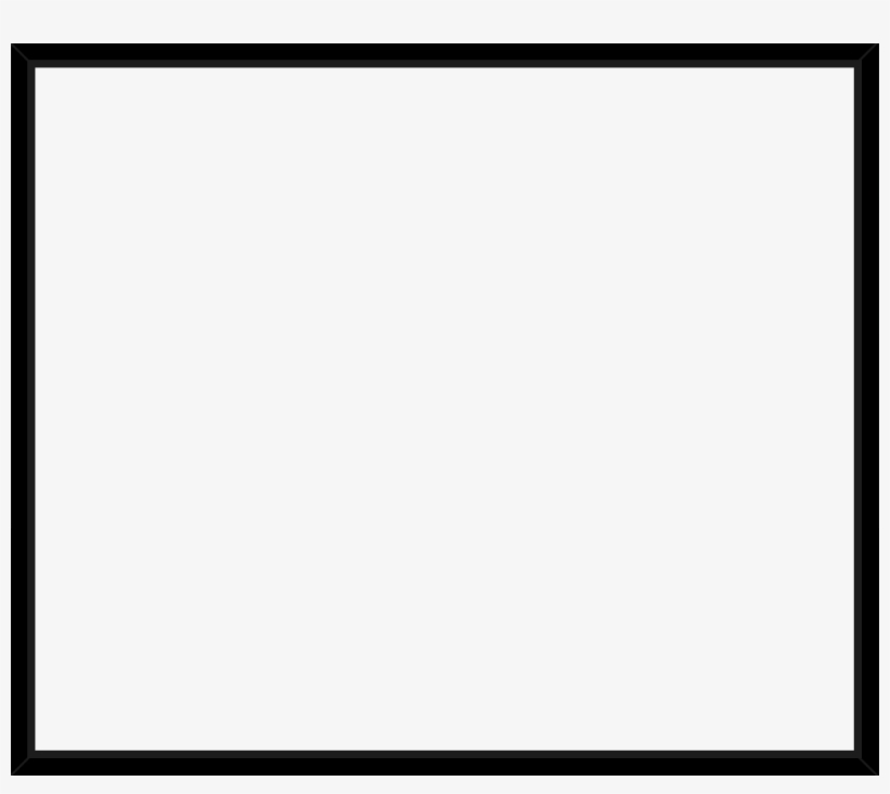 Black And Gold Frame Png - White With Black Outline, transparent png download