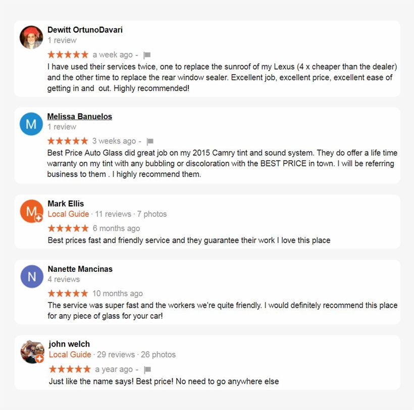 Reviews For Best Price Auto Glass San Bernardino - Best Price Auto Glass, transparent png download