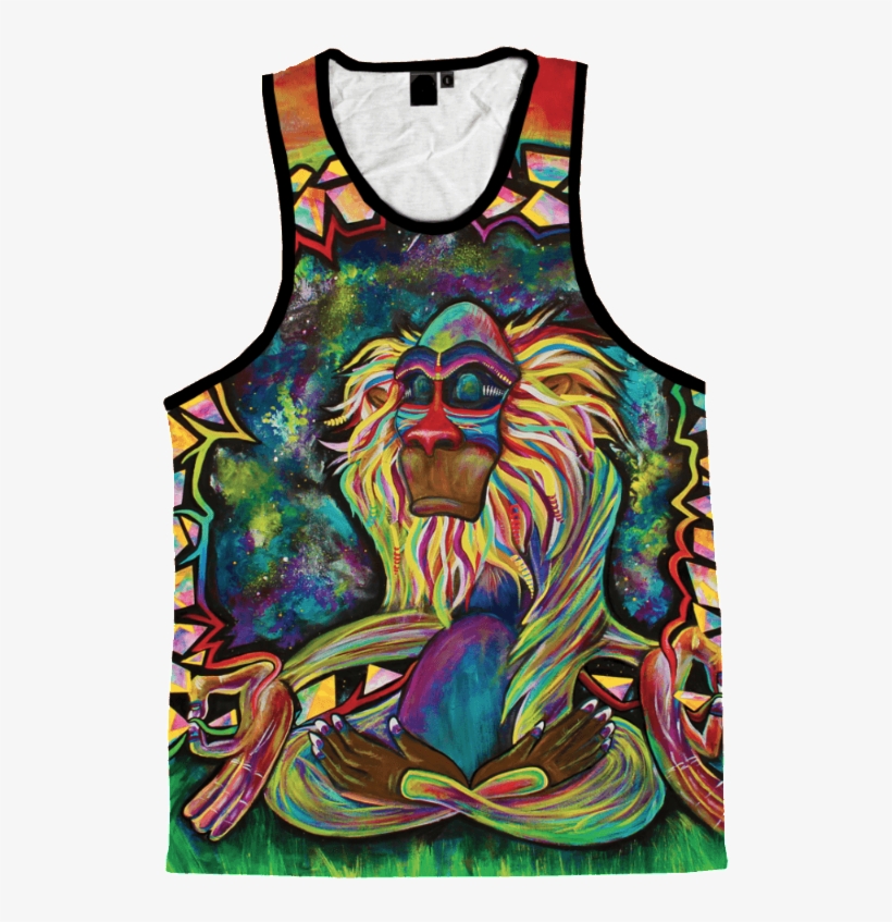Meditating Rafiki Unisex Tank Top - Meditating Rafiki Tapestry, transparent png download