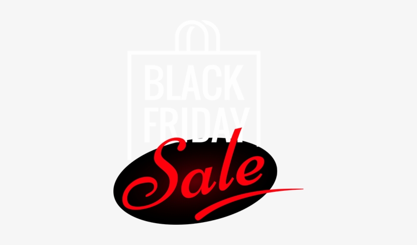 Black Friday Sale Window Sticker - Calligraphy, transparent png download