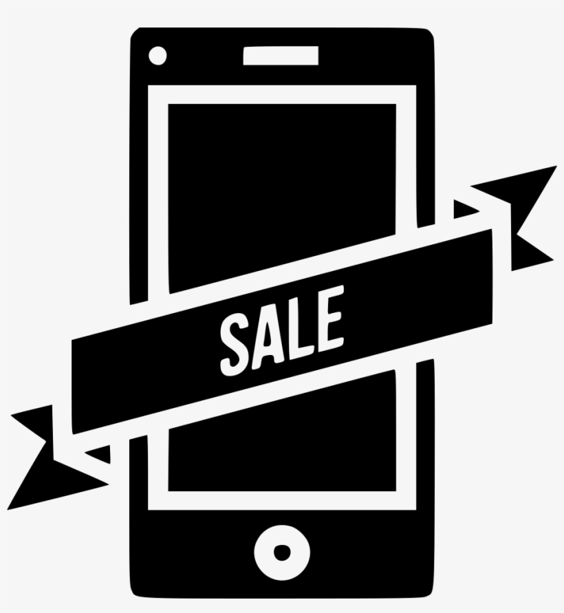 Sale Label Sticker Mobile Ribbon Tag Online Comments - Label, transparent png download