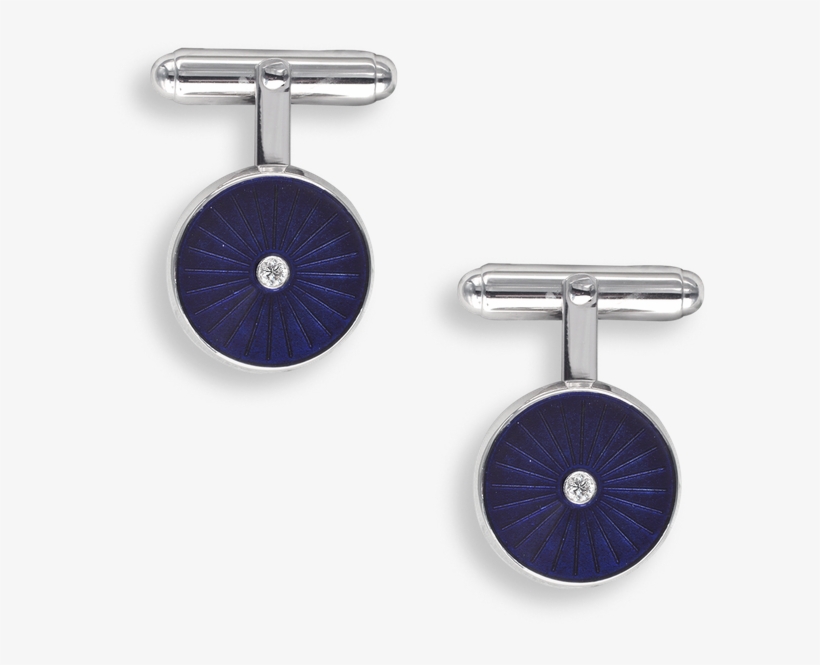 Nicole Barr Designs Sterling Silver T Bar Round Purple - Silver, transparent png download