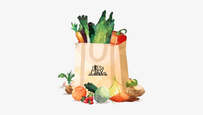 Organic Grocery - Vegetable Bag Png, transparent png download