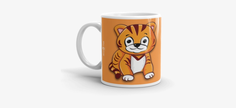 Cute Kitten Coffee Mug By Mister Fab - Mug, transparent png download