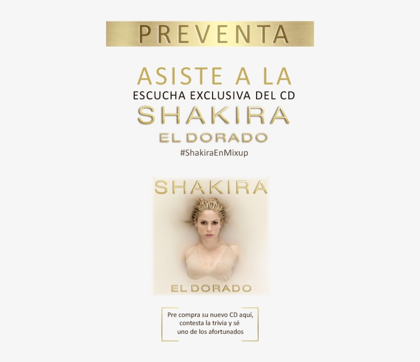 Shakira: El Dorado Cd, transparent png download
