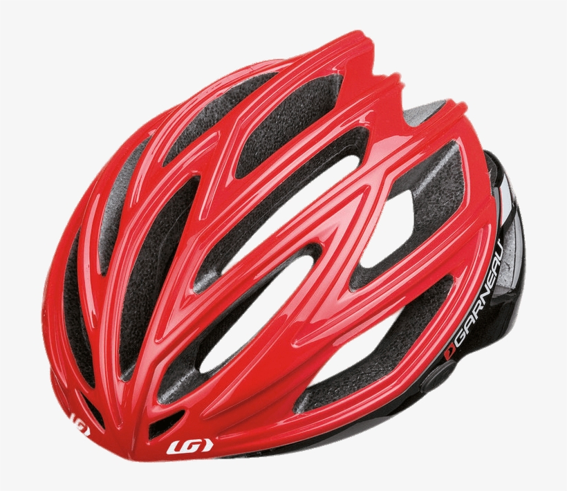Red Bicycle Helmet - Louis Garneau Red Helmet, transparent png download
