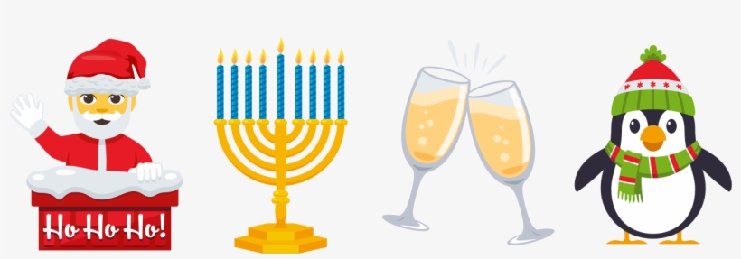 Holiday And Seasonal Designs Included - Muursticker Emoji Pinguin - 20x20cm - Emojione, transparent png download