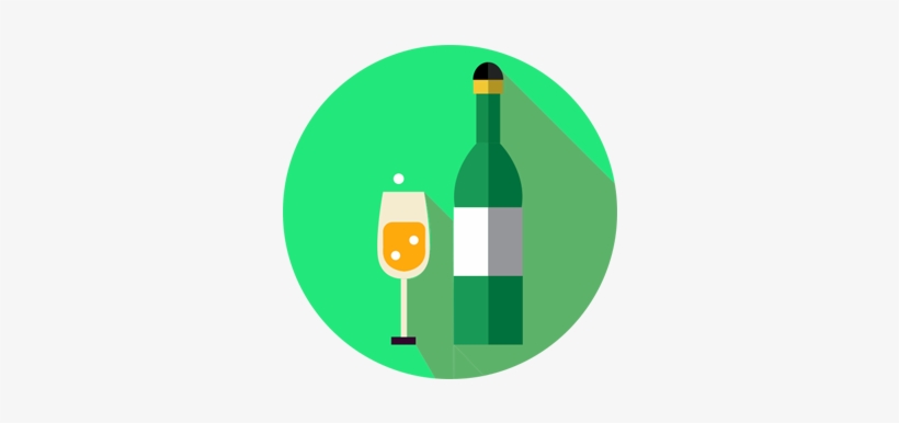 Bottle Of Champagne - Glass Bottle, transparent png download