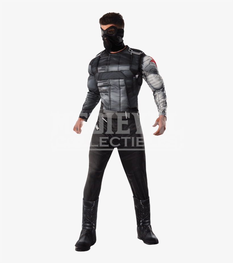 Adult Civil War Deluxe Winter Soldier Costume - Captain America Civil War Winter Soldier Costume, transparent png download