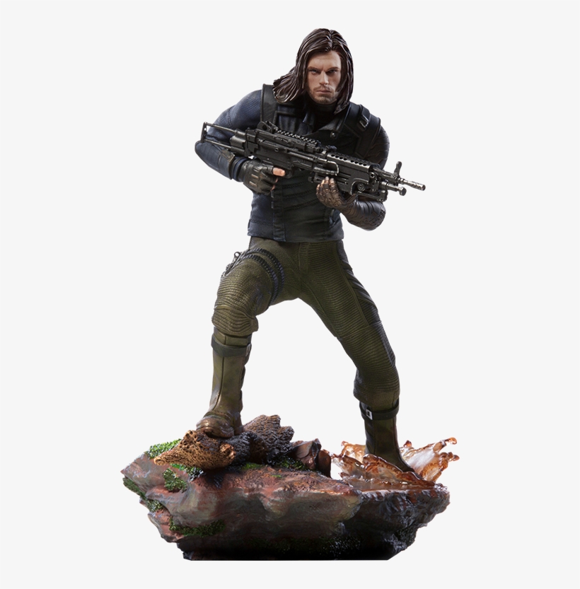 Marvel Statue Winter Soldier - New Winter Soldier Hot Toys Infinity War, transparent png download