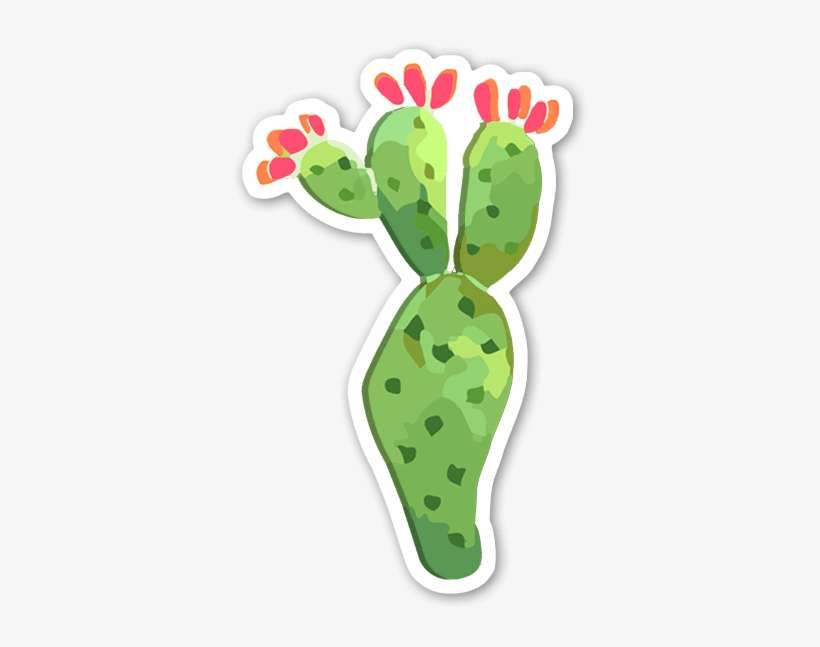 Cactus Love 7 Sticker - Canvas Print, transparent png download
