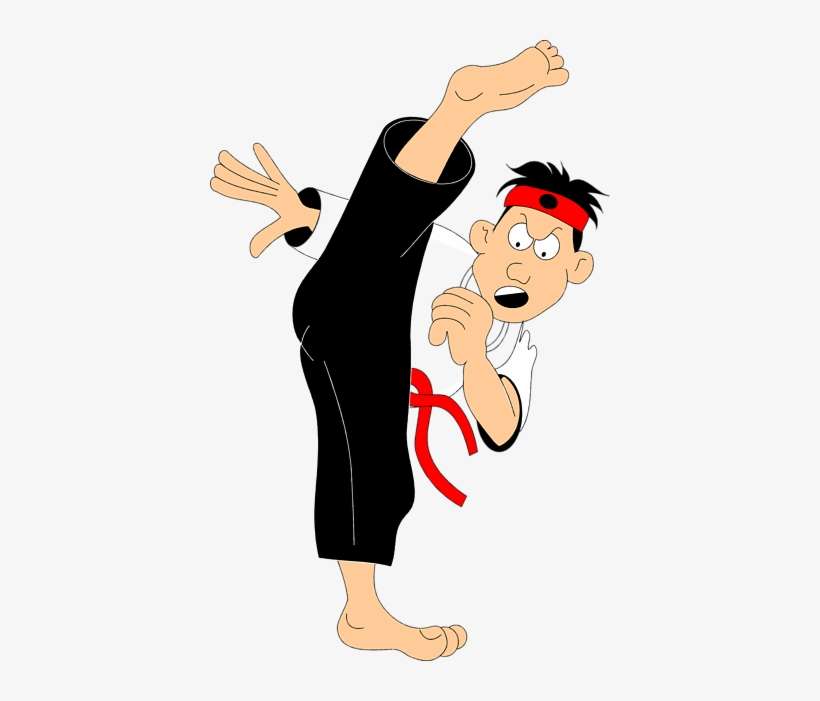 Karate Kick Clipart Free Images - Martial Arts Clipart Png, transparent png download