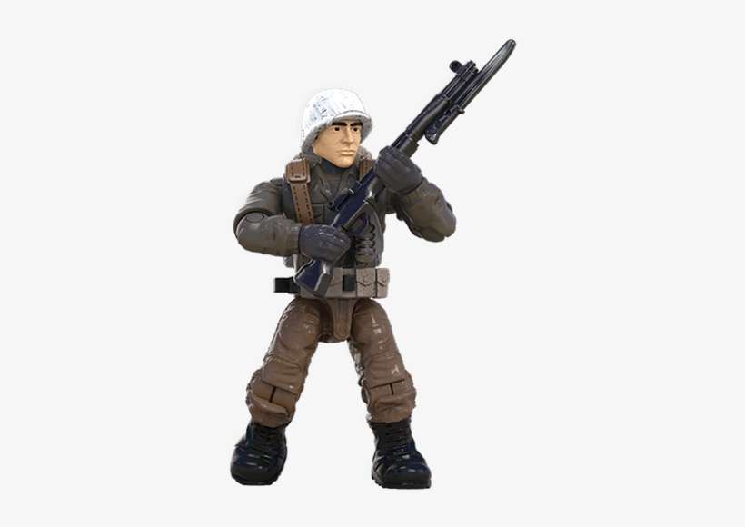 Wwii Winter Soldier - Mega Construx Call Of Duty Heroes Series 3, transparent png download
