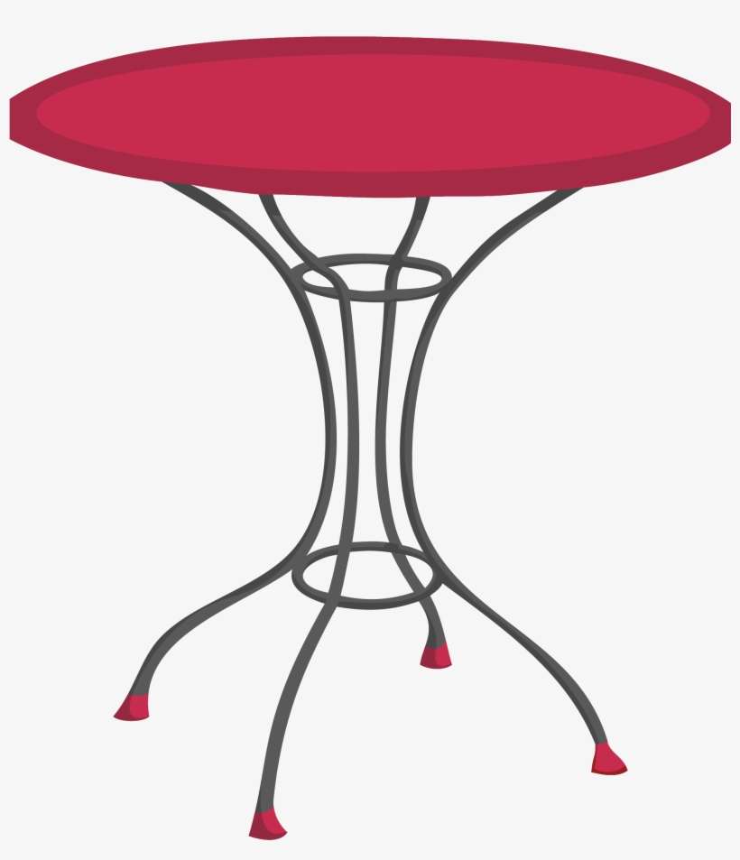 Table Cafe Bistro Nightstand Dining Room - Woodard Parisienne 30 Round Wrought Iron Dining Table;, transparent png download