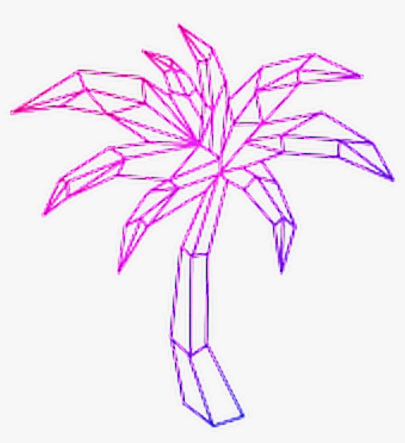 Vaporwave Clipart Aesthetic Art Vaporwave Palm Tree Png Png Image Transparent Png Free Download On Seekpng