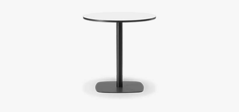 Mesa Café Table Black Linoleum, White Painted, 71 By - Table, transparent png download