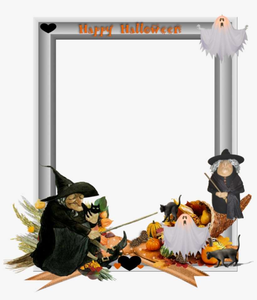 Halloween Border Vector Free Png Photo - Cornucopia Harvest Photo Charm, transparent png download