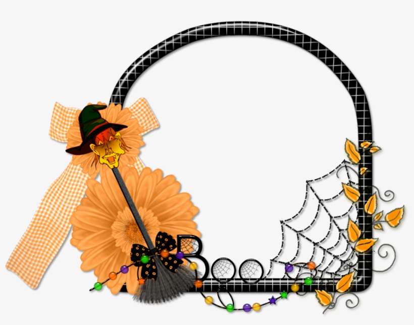 Here Is A Free To Use Halloween Cluster Frame Made - Scrapbook Png Halloween Frame, transparent png download