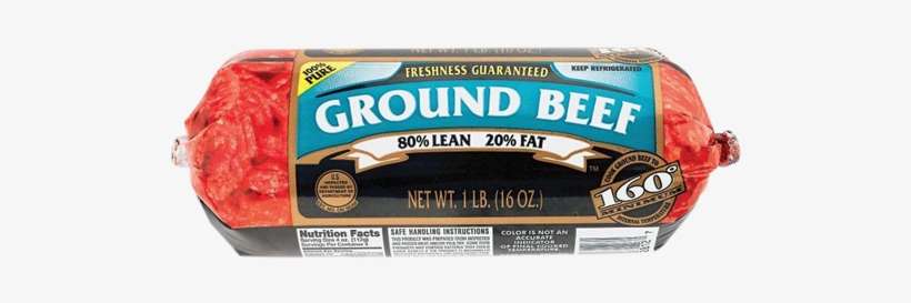 Ground Beef Roll 80% Lean 20 % Fat - Tyson Beef, Ground, 85%/15% - 16 Oz, transparent png download
