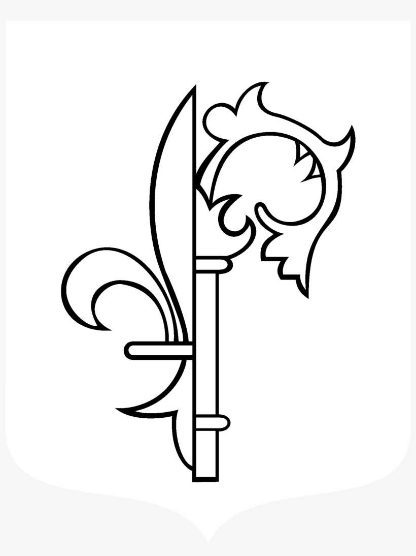 Ville Saint Cloud Logo Black And White - Line Art, transparent png download