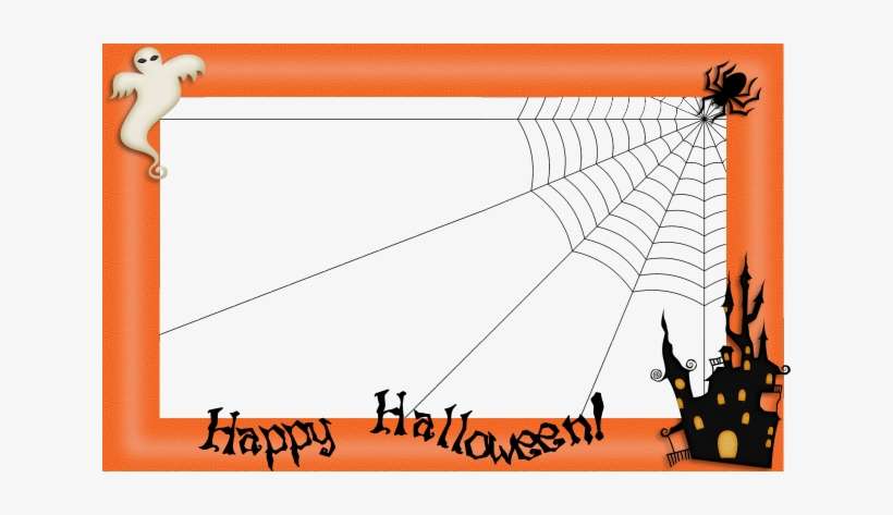 Pumpkin Border Png - Spider Web, transparent png download