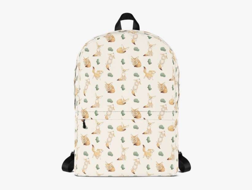 Kawaii Fennec Foxes Feelin' Fennec-y Backpack • Chasing - Marble Backpack, transparent png download