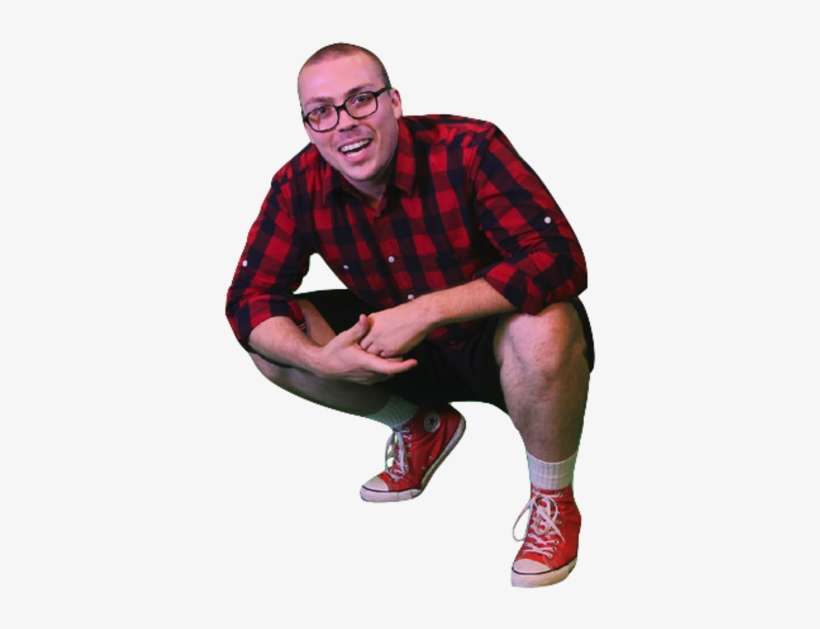 Squatting Anthony Fantano - Anthony Fantano Meme, transparent png download
