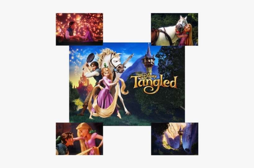 Disney Store Tangled Lithograph Set - Rapunzel - Neu Verföhnt (+ 3d Blu-ray), transparent png download
