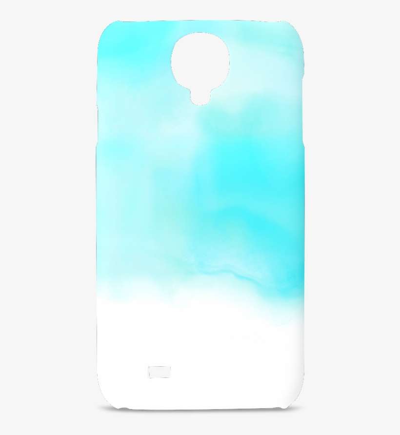 Blue Turquoise Bright Watercolor Abstract Hard Case - Smartphone, transparent png download
