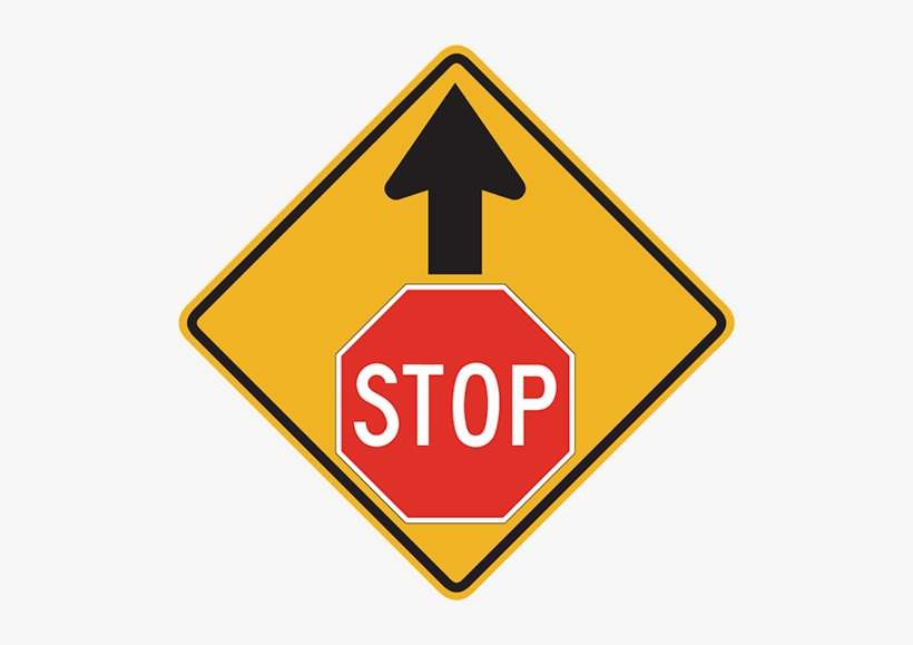 Stop Sign Ahead - 24'' X 24'' Reflective Aluminum Stop Sign,, transparent png download