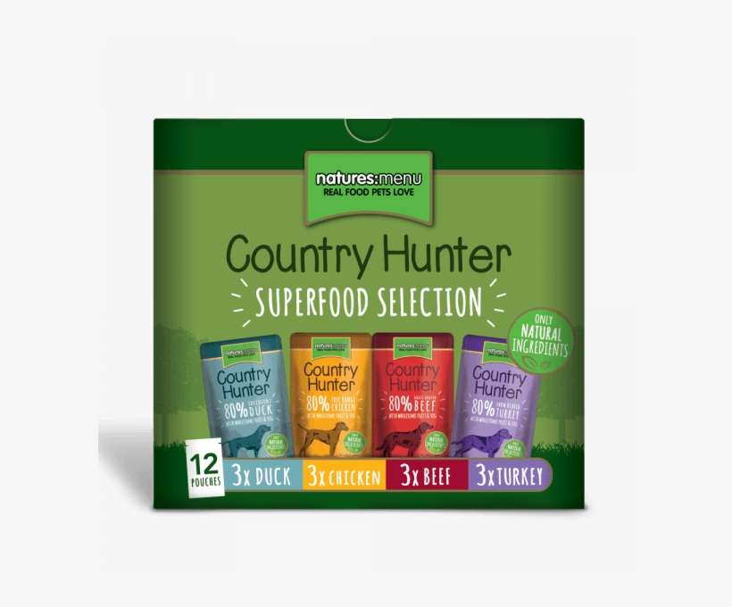 Superfood Selection Pouches For Dogs - Natures Menu Country Hunter, transparent png download