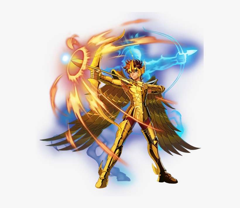 Aiolos De Sagitario By Sonicx2011 - Pegasus Seiya, transparent png download