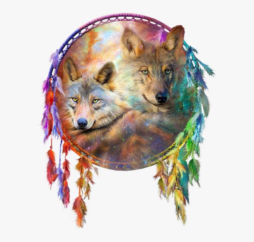 Cowboy Indien - Wolf Dreamcatcher, transparent png download