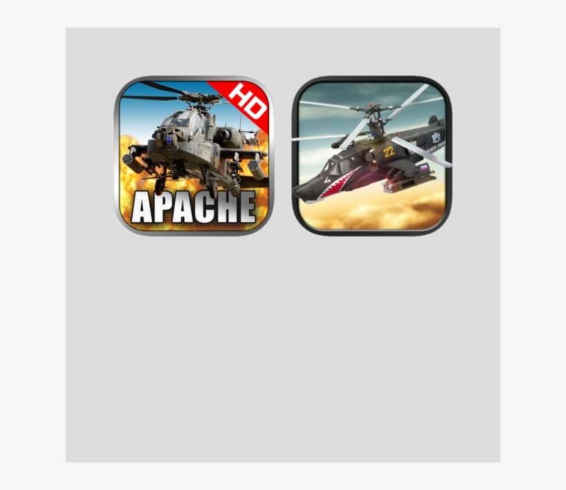 Gunship Apache & Kamov Combat Carrier Flight Simulator - Apache Helicopter Ornament (round), transparent png download