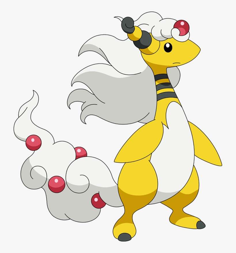 Official Nintendo Power Super Mario Sunshine Player's - Pokemon Mega Evolution Ampharos, transparent png download