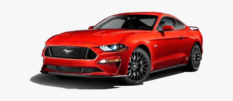 Red Mustang 2018, transparent png download