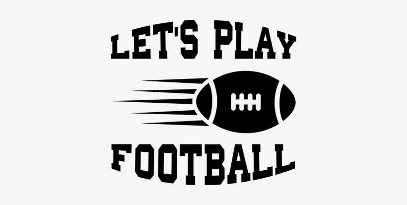 American Football Wall Sticker Let´s Play - American Football Sticker, transparent png download