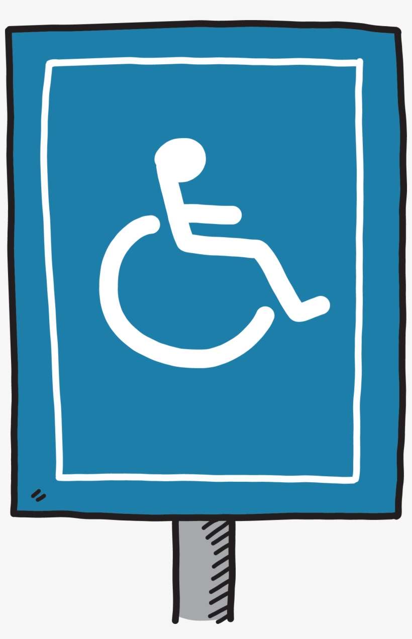 International Symbol Of Access - Disabled Car Park Sign, transparent png download