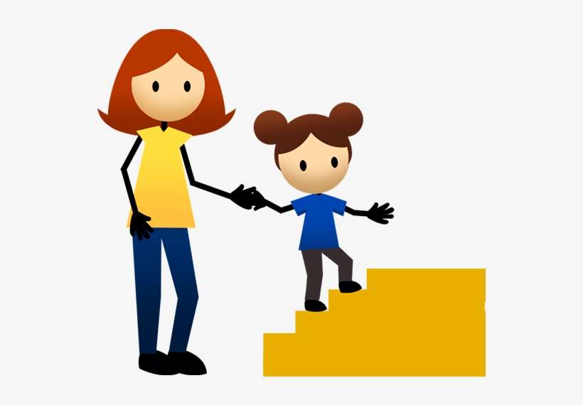 Children Running Clipart At Getdrawings - Child Climbing Stairs Png, transparent png download