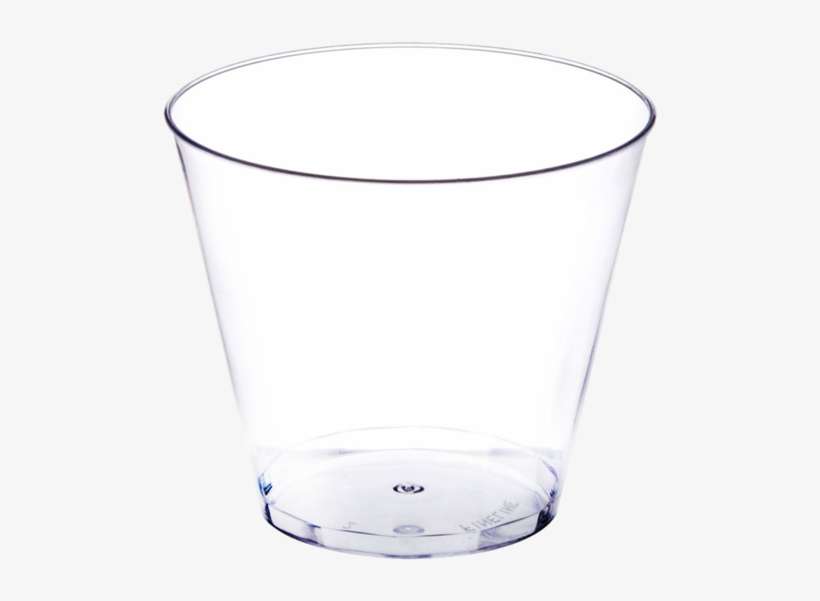 Plastic Wine Cups 9oz/40ct - Old Fashioned Glass, transparent png download